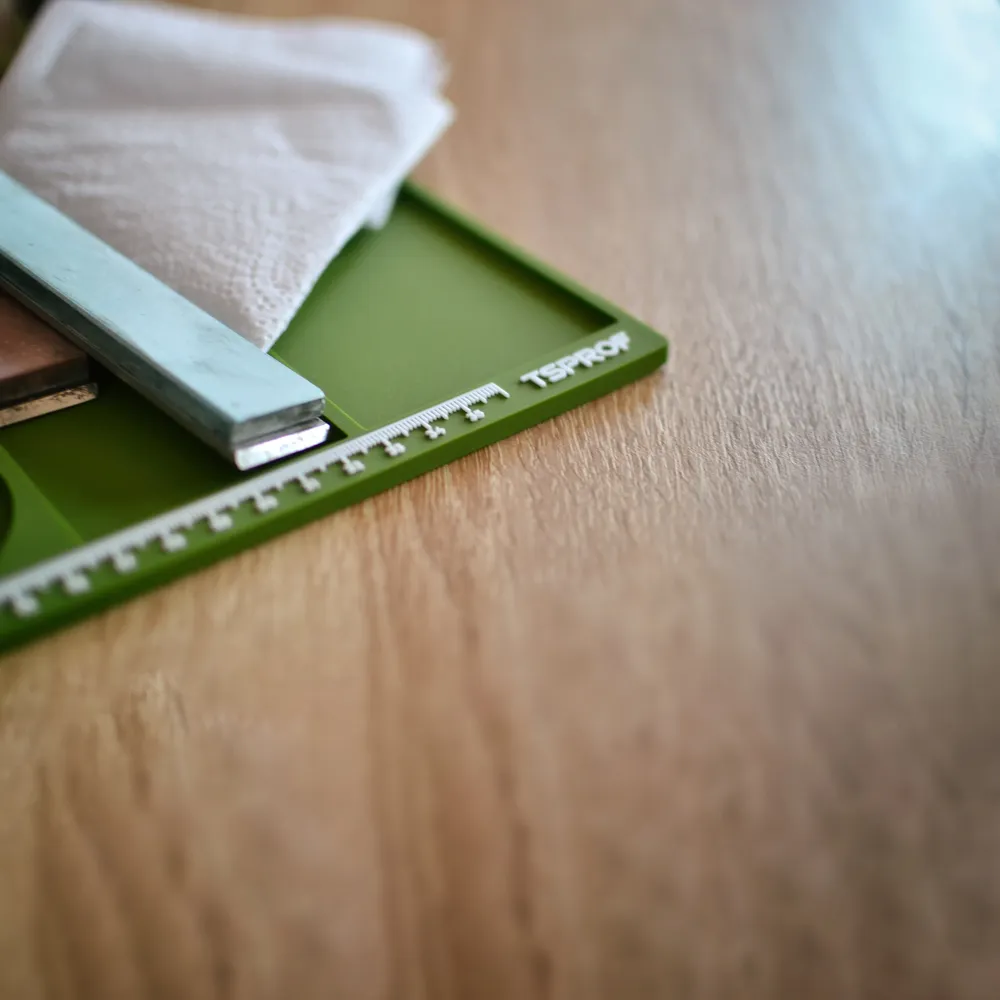 фото Коврик TSPROF для сборки, разборки, заточки ножей (зеленый) на ytprof.ru
