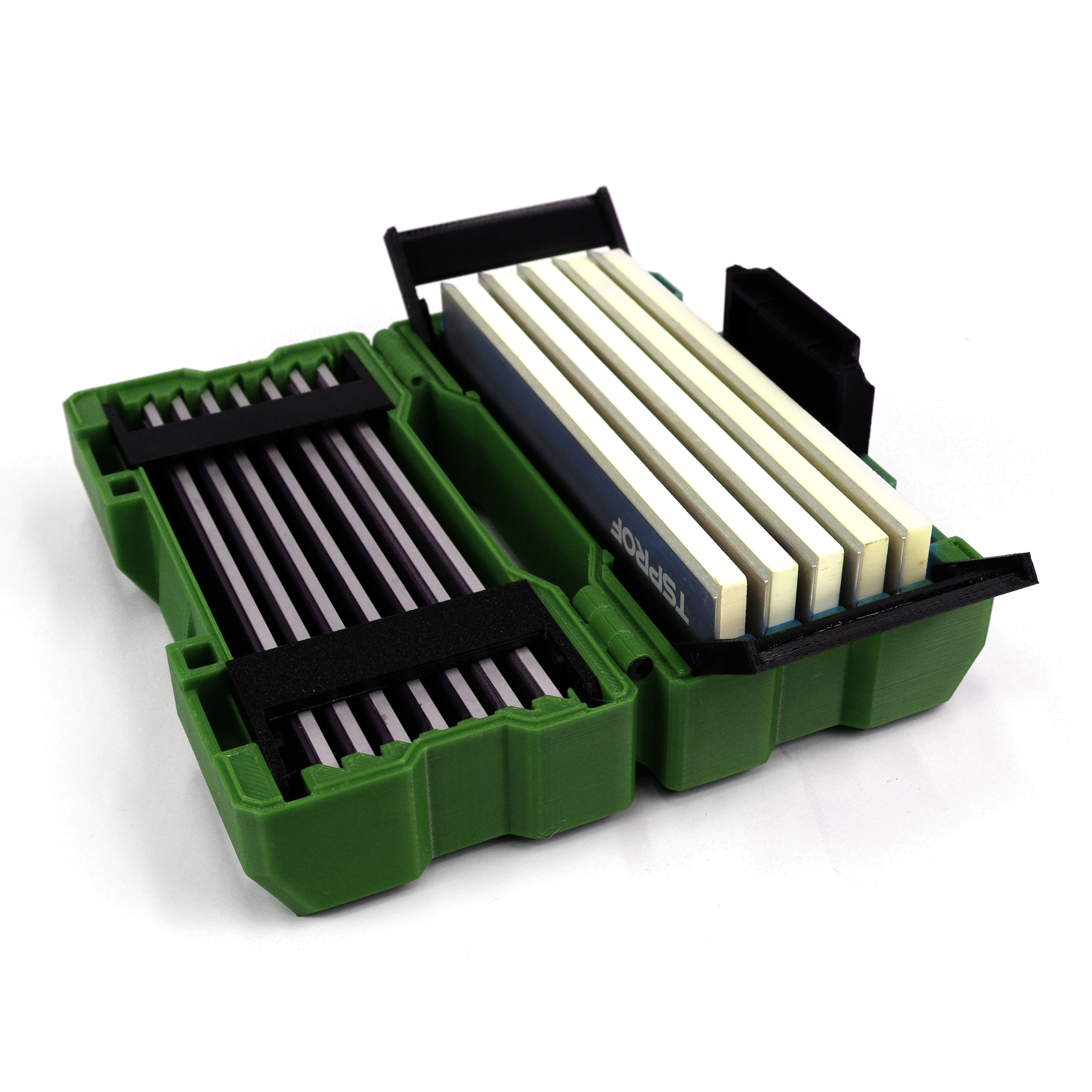 фото Комбинированный бокс для абразивов TRAVEL BOX XS (5+7), зелёный на ytprof.ru
