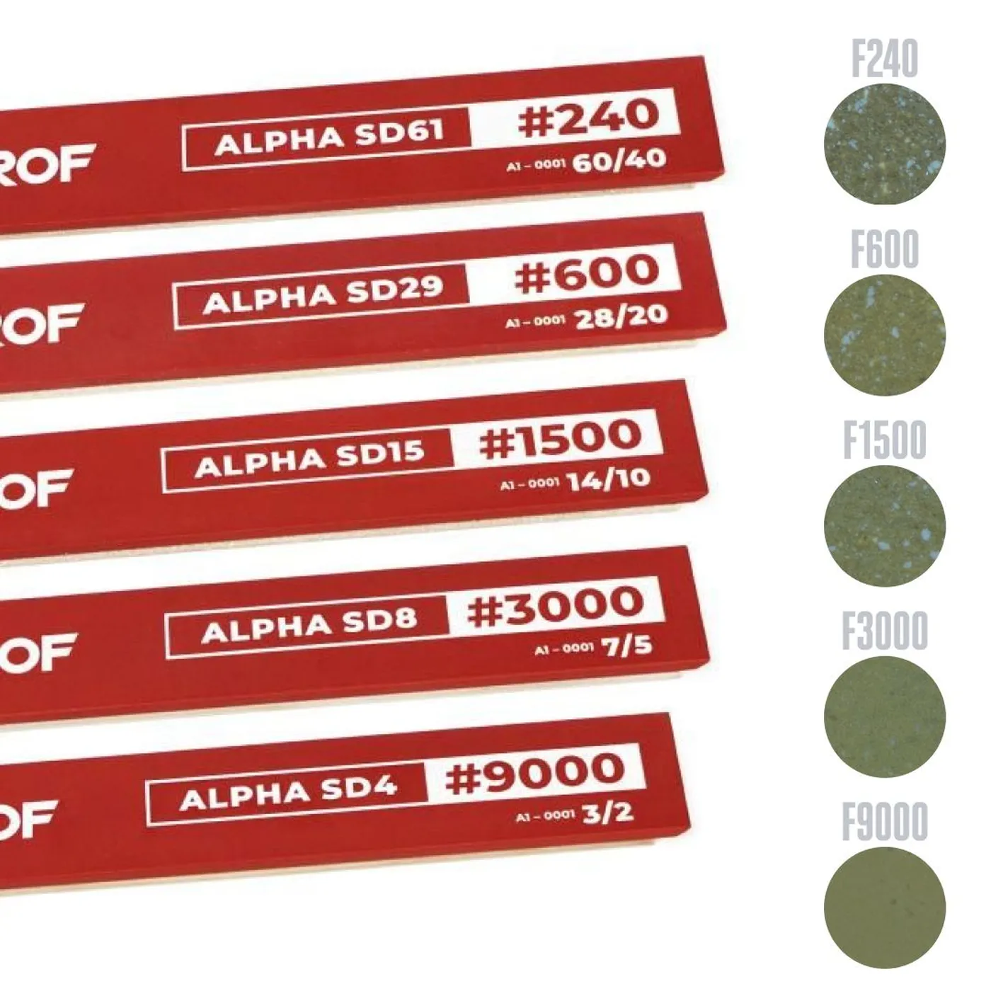фото Набор алмазных брусков для заточки TSPROF Alpha SD61-SD4 (5 шт.) на ytprof.ru