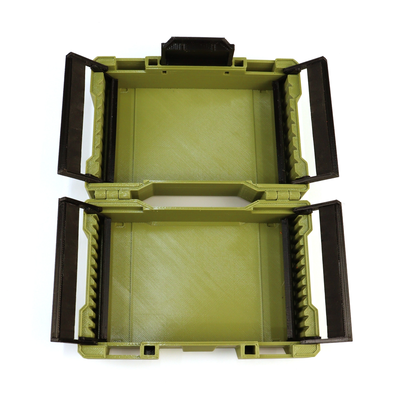 фото Комбинированный бокс для абразивов TRAVEL BOX L (8+12), олива на ytprof.ru