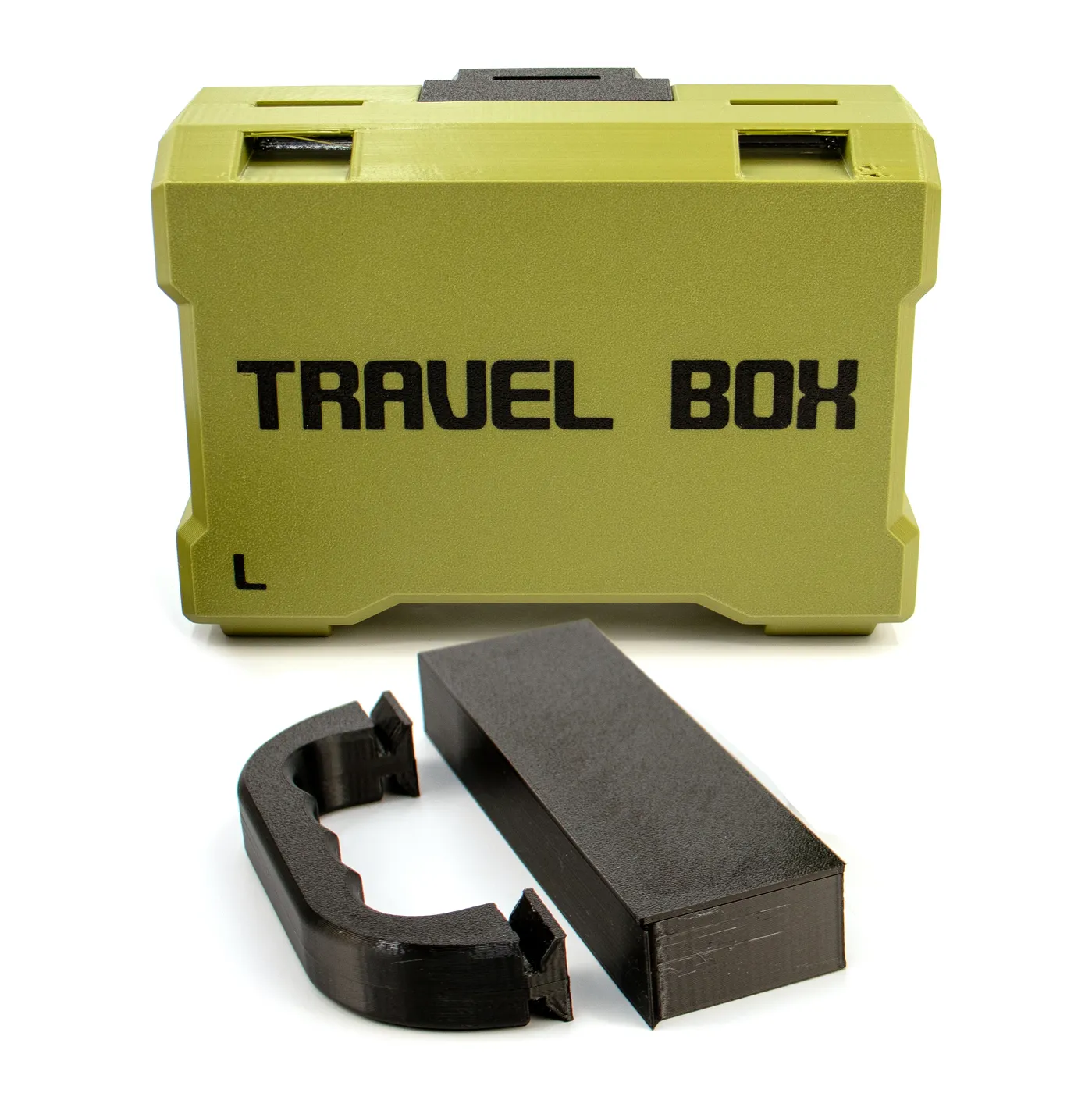 фото Комбинированный бокс для абразивов TRAVEL BOX L (8+12), олива на ytprof.ru